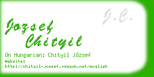 jozsef chityil business card