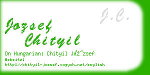 jozsef chityil business card